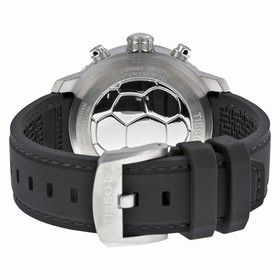 Tissot Quickster Soccer World Cup Black Dial Black Silicone Men's Watch T0954491705700