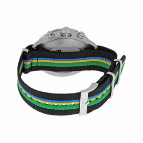 Tissot Quickster White Dial Striped Nylon Men's Watch T0954171703702
