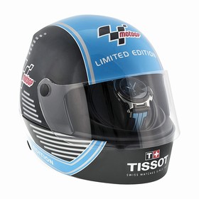 Tissot Race Automatic Chronograph Black Dial Black and Blue Silicone Rubber Men's Watch T0484272705702
