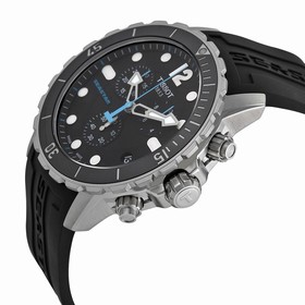 Tissot Seastar 1000 Chronograph Black Dial Black Rubber Men's Watch T0664171705700