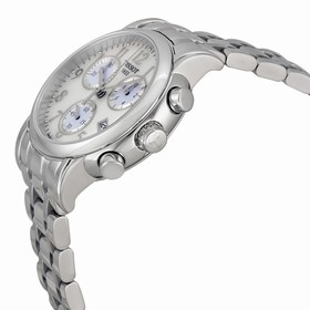 Tissot T Classic Chronograph Mother of Pearl Dial Steel Ladies Watch T0502171111200