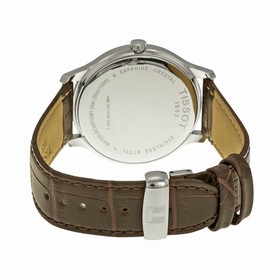 Tissot T Classic Tradition Silver Dial Brown Leather Men's Watch T0636101603700