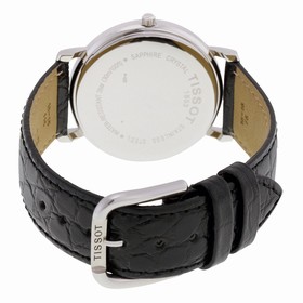 Tissot T-Classic White Dial Black Leather Men's Watch T52.1.421.12
