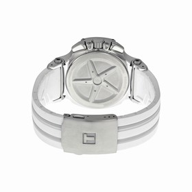 Tissot T-Race Chronograph White Grey Dial White Silicone Men's Watch T0484171701200