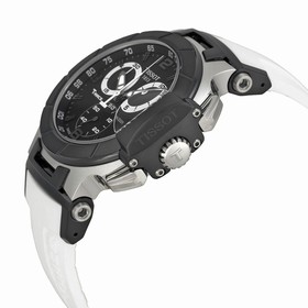 Tissot T Race Chronograph White Rubber Strap Men's Watch T0484172705705