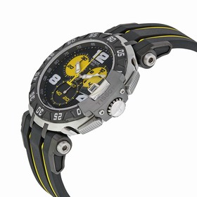Tissot T-Race Thomas Luthi 2015 Black Dial Black and Yellow Rubber Band Men's Sports Watch T0924172705700