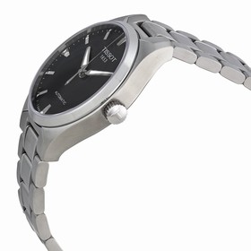 Tissot T Tempo Automatic Black Dial Stainless Steel Men's Watch T0604071105100