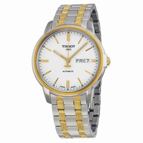 Tissot T-Classic Automatic III White Dial two-tone Men's Watch T0654302203100