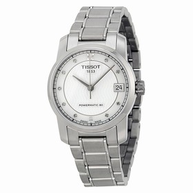 Tissot T-Classic Automatic Mother of Pearl Dial Titanium Ladies Watch T0872074411600