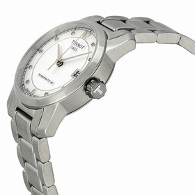 Tissot T-Classic Automatic Mother of Pearl Dial Titanium Ladies Watch T0872074411600