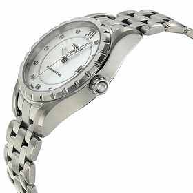 Tissot T-Classic Automatic Silver Dial Titanium Ladies Watch T0872074403700