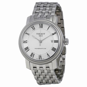 Tissot T-Classic Bridgeport Powermatic 80 Automatic Silver Dial Stainless Steel Men's Watch T0974071103300