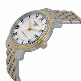 Tissot T-Classic Bridgeport Powermatic 80 Silver Dial Two-tone Men's Watch T0974072203300