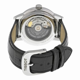 Tissot T-Classic Carson White Dial Black Leather Men's Watch T0854071601300