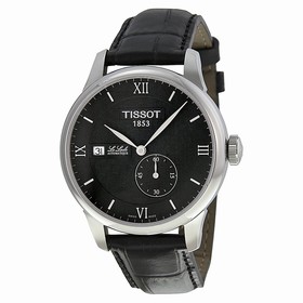 Tissot T-Classic Le Locle Black Dial Black Leather Men's Men's Watch T0064281605800