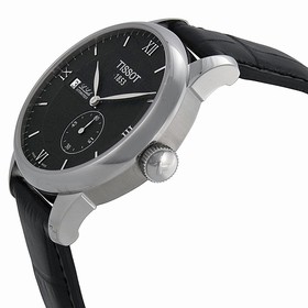Tissot T-Classic Le Locle Black Dial Black Leather Men's Men's Watch T0064281605800