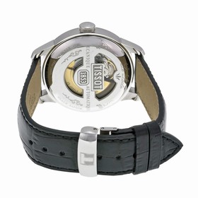 Tissot T-Classic Le Locle Silver Dial Black Leather Men's Watch T41.1.423.33