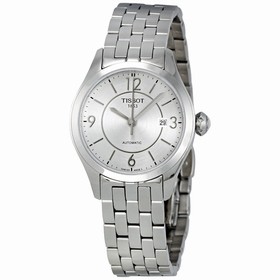 Tissot T-One Silver Dial Stainless Steel Bracelet Automatic Ladies Watch T0380071103700