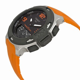 Tissot T-Race Analog Digital Orange Rubber Men's Watch T0814201705702