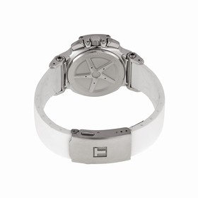 Tissot T-Race Chronograph White Rubber Strap Ladies Watch T0482171701700