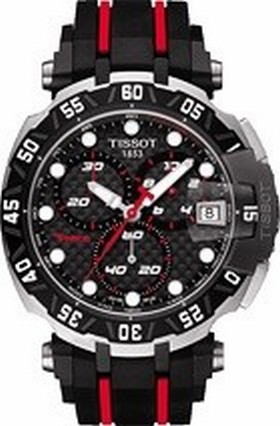 Tissot T-Race MotoGp 2015 Black Dial Red and Black Rubber Men's Sports Watch T0924172720100