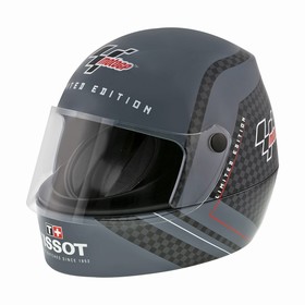 Tissot T-Race Motogp Chronograph Automatic Grey Dial Black and Red Rubber Men's Watch T0484272706100