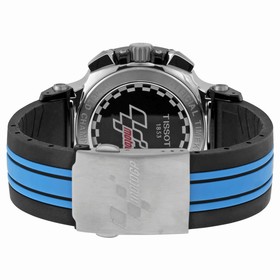 Tissot T-Race MotoGP Chronograph Black Dial Black and Blue Silicone Men's Watch T0484172720700