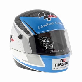 Tissot T-Race MotoGP Chronograph Black Dial Black and Blue Silicone Men's Watch T0484172720700