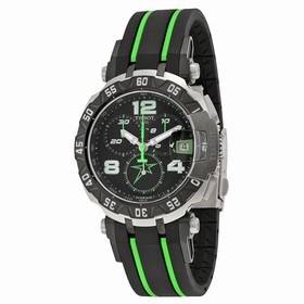 Tissot T-Race Nicky Hayden 2015 Black Dial Black and Green Rubber Band Men's Sports Watch T0924172705701