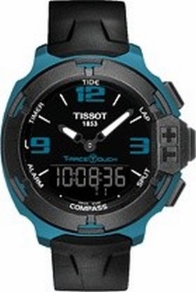 Tissot T-Race Touch Aluminium Black Dial Black Silicon Strap Men's Sports Quartz Watch T0814209705704