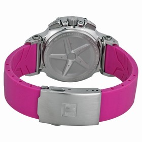 Tissot T-Race White Dial Pink Rubber Ladies Watch T0482171701701