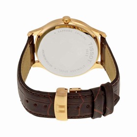 Tissot Tradition Gents Quartz Silver Dial Brown Leather Men's Watch T0636103603800