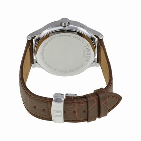 Tissot Tradition GMT White Dial Stainless Steel Brown Leather Men's Watch T0636391603700