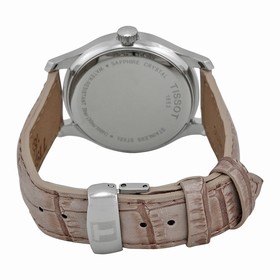 Tissot Tradition Mother of Pear Dial Grey Leather Ladies Watch T0632101711700