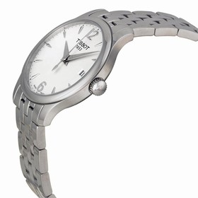 Tissot Tradition Silver Dial Stainless Steel Ladies Watch T0632101103700