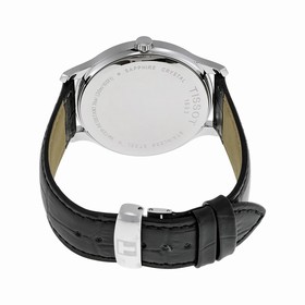 Tissot Traditon Gents Black Dial Black Leather Men's Quartz Watch T0636101605800