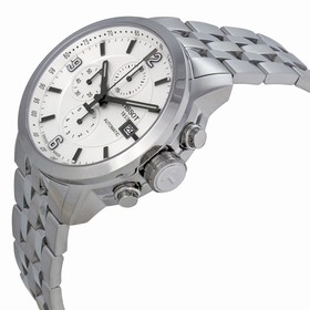 Tissot T-Sport PRC 200 Automatic Chronograph White Dial Stainless Steel Men's Watch T0554271101700