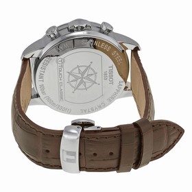 Tissot T-Touch Classic Touch Silver Dial Brown Leather Men's Watch T0834201601100