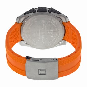 Tissot T-Touch Expert Solar Black Analog Digital Dial Orange Rubber Men's Watch T0914204705101