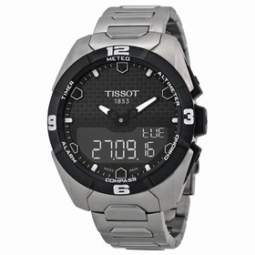 Tissot T-Touch Expert Solar Black Dial Titanium Men's Watch T0914204405100
