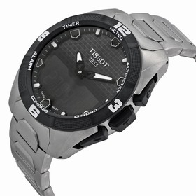 Tissot T-Touch Expert Solar Black Dial Titanium Men's Watch T0914204405100