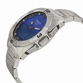 Tissot T-Touch Expert Solar Blue Dial Titanium Men's Watch T0914204404100