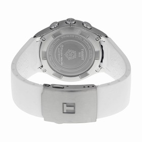 Tissot T-Touch Solar Blue Dial White Rubber Ladies Watch T0752201704700