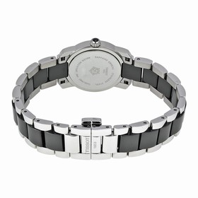 Tissot T-Trend Black Ceramic Diamond Ladies Watch T0642102205600