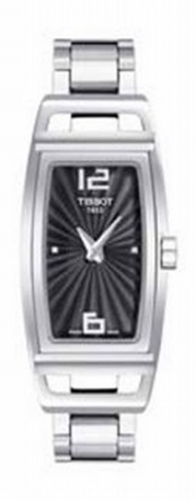 Tissot T-Trend Black Dial Stainless Steel Ladies Watch T0373091105700 