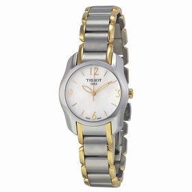 Tissot T-Wave Mother of Pearl Dial Two-tone Ladies Watch T0232102211700