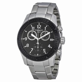 Tissot V8 Chronograph Black Dial Stainless Steel Men's Watch T0394172105700