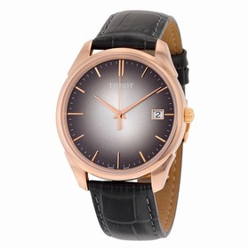 Tissot Vintage Black Dial Black Leather Men's Watch T9204107606100