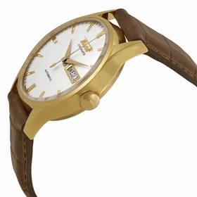 Tissot Visodate Automatic White Dial Brown Leather Men's Watch T0194303603101