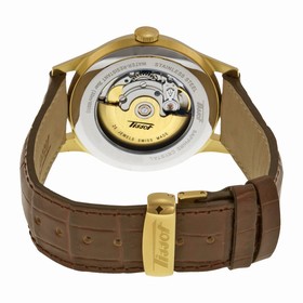 Tissot Visodate Automatic White Dial Brown Leather Men's Watch T0194303603101